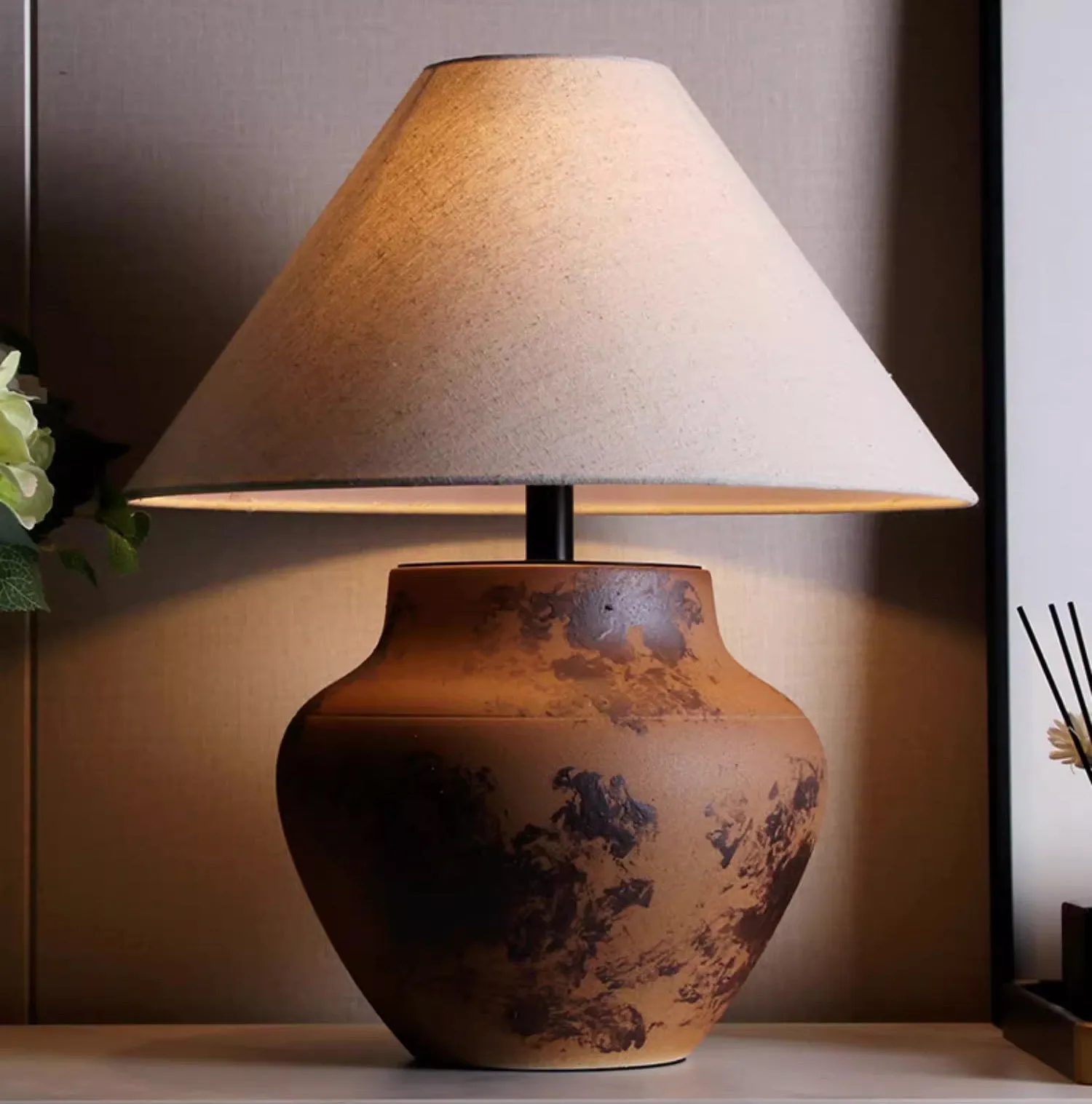 Aya Ceramic Jar Table Lamp