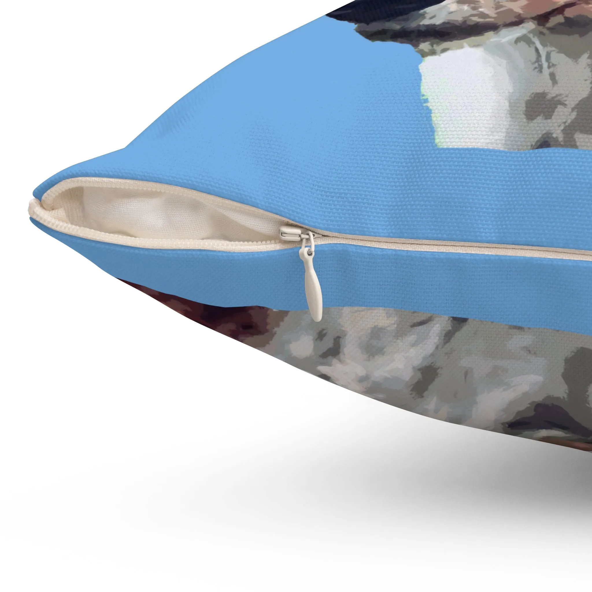 Basenji Spun Polyester Throw Pillow