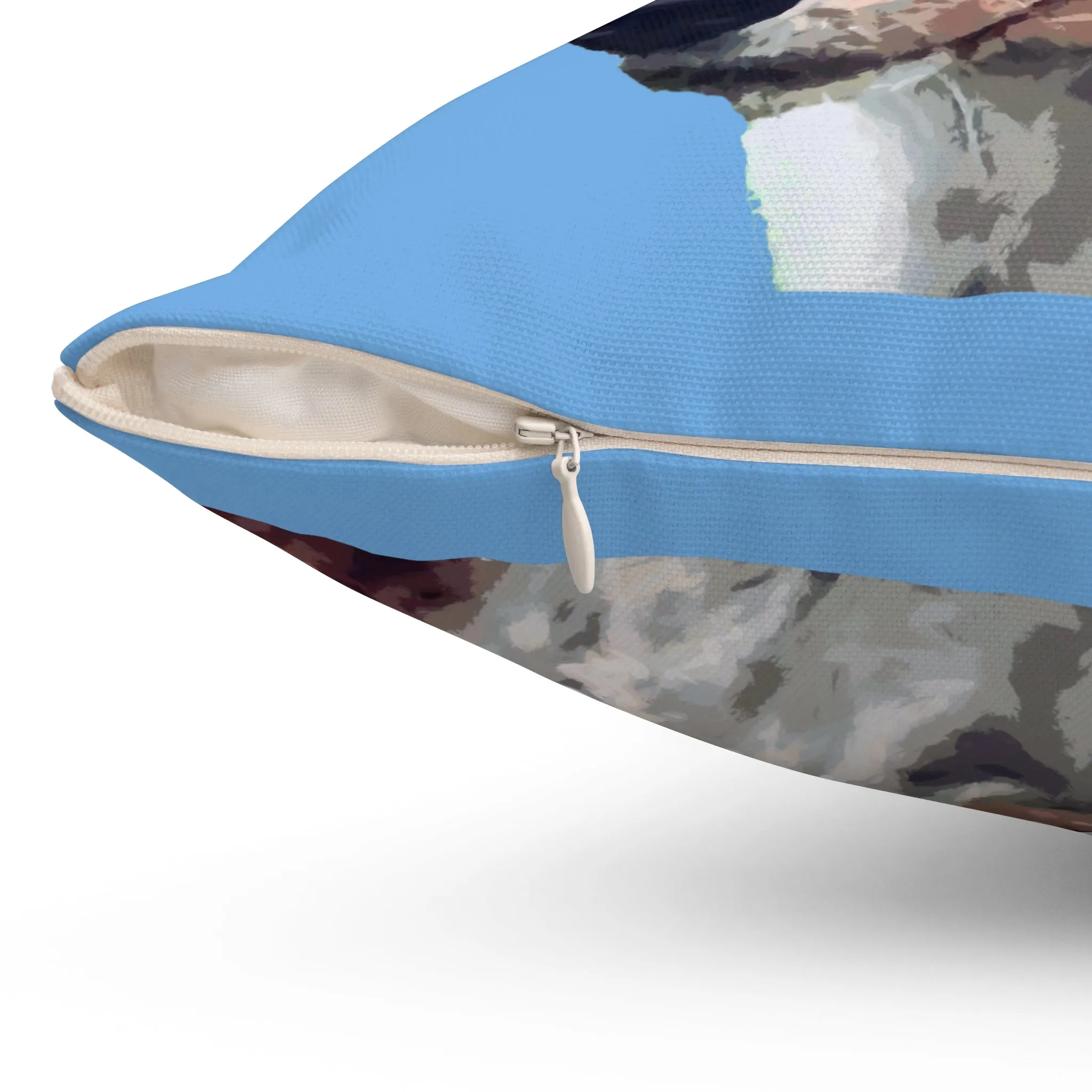 Basenji Spun Polyester Throw Pillow