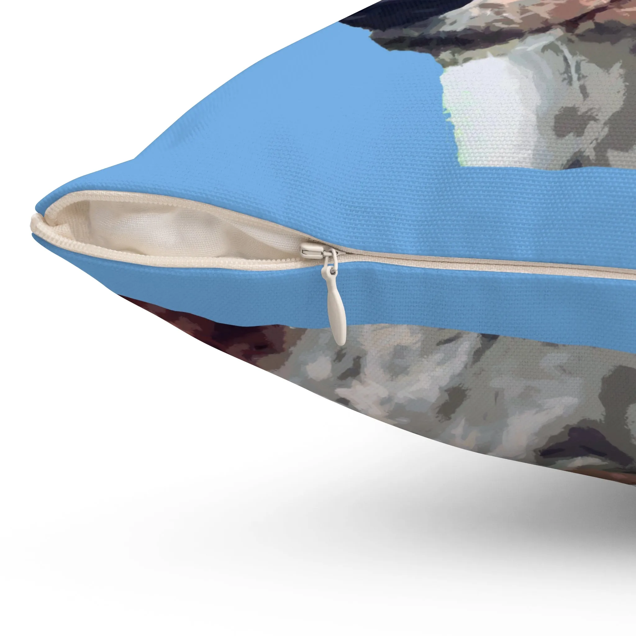 Basenji Spun Polyester Throw Pillow