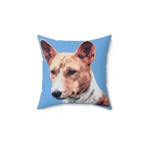 Basenji Spun Polyester Throw Pillow