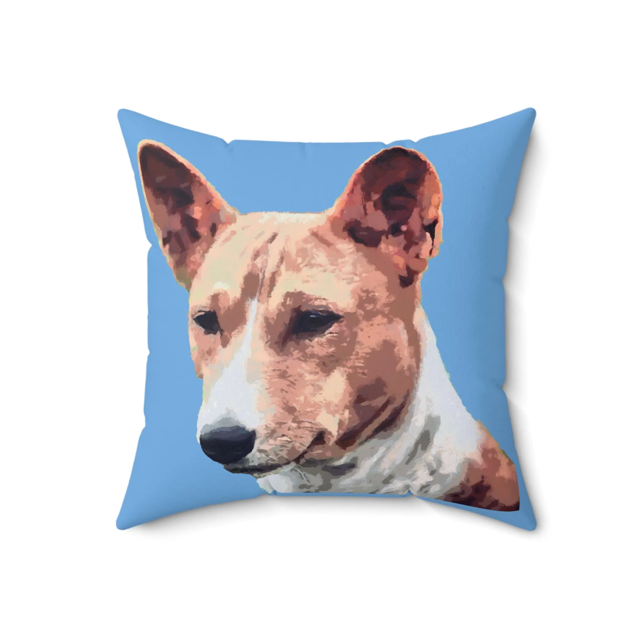 Basenji Spun Polyester Throw Pillow