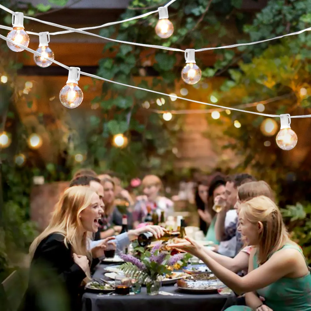 Brightech Ambience Pro Globe White LED Waterproof String Lights, 26 Ft. (Used)
