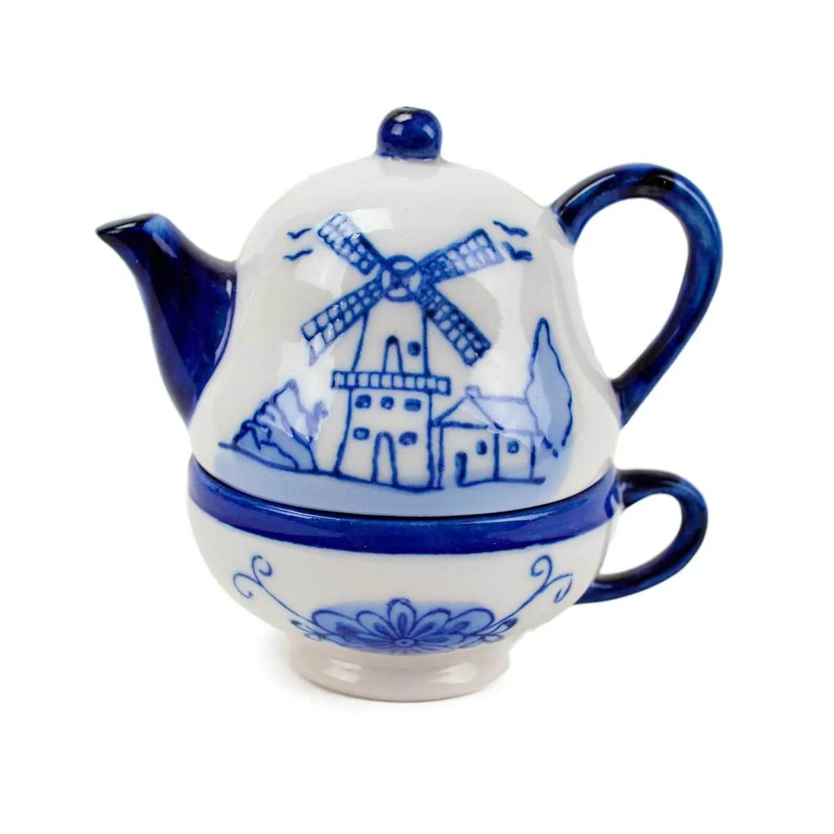 Ceramic Salt and Pepper Shakers: Tea Cup/Pot