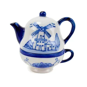 Ceramic Salt and Pepper Shakers: Tea Cup/Pot