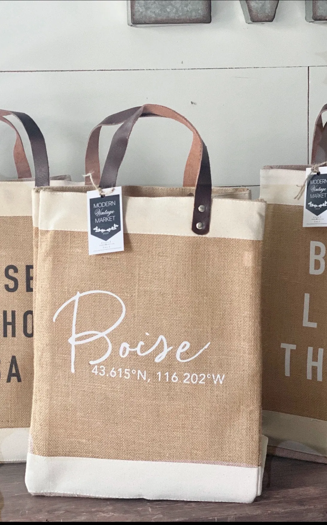 City Jute Tote