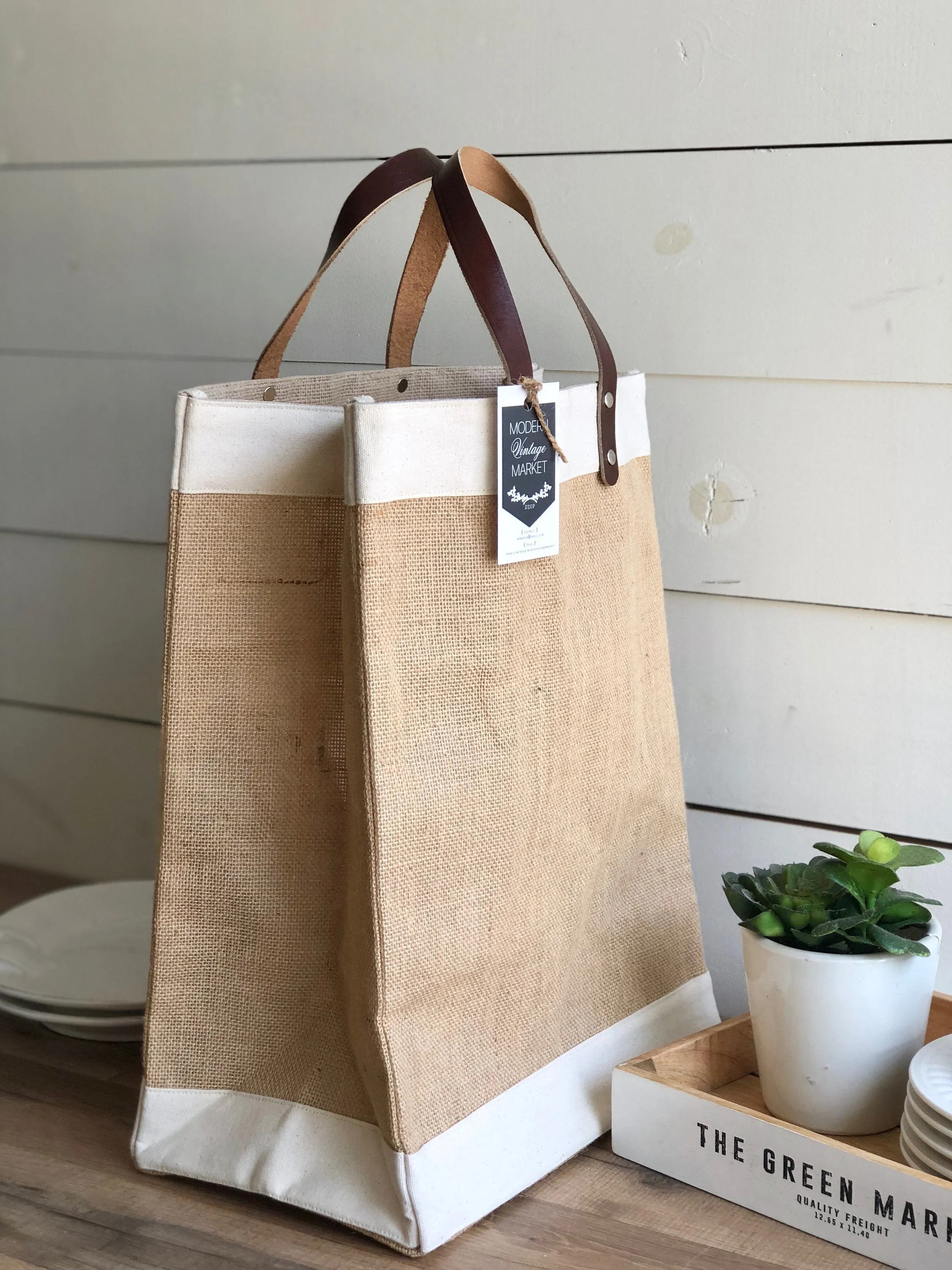 City Jute Tote