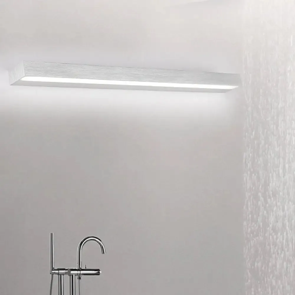 Contemporary Black/Silver LED Vanity Light in White/Warm for Linear Vanity Sconce - 16"/19.5"/23.5" Wide