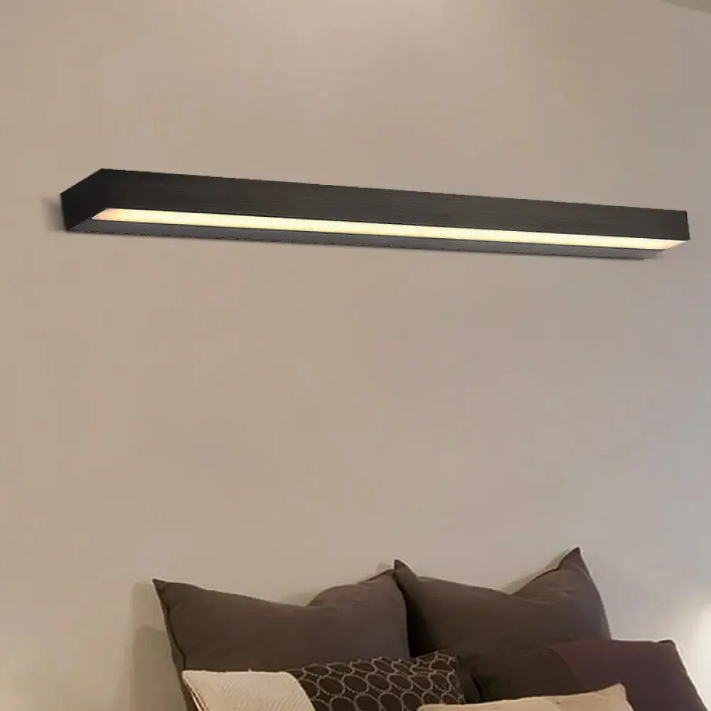 Contemporary Black/Silver LED Vanity Light in White/Warm for Linear Vanity Sconce - 16"/19.5"/23.5" Wide
