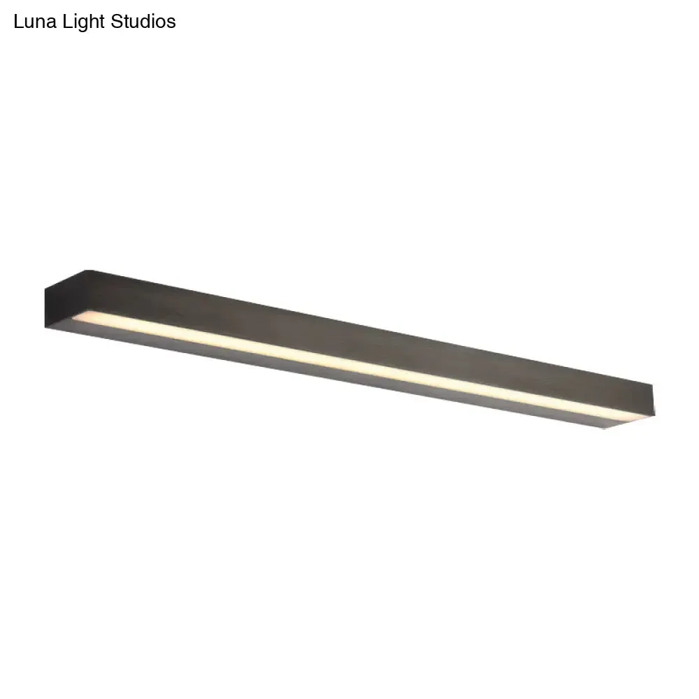 Contemporary Black/Silver LED Vanity Light in White/Warm for Linear Vanity Sconce - 16"/19.5"/23.5" Wide