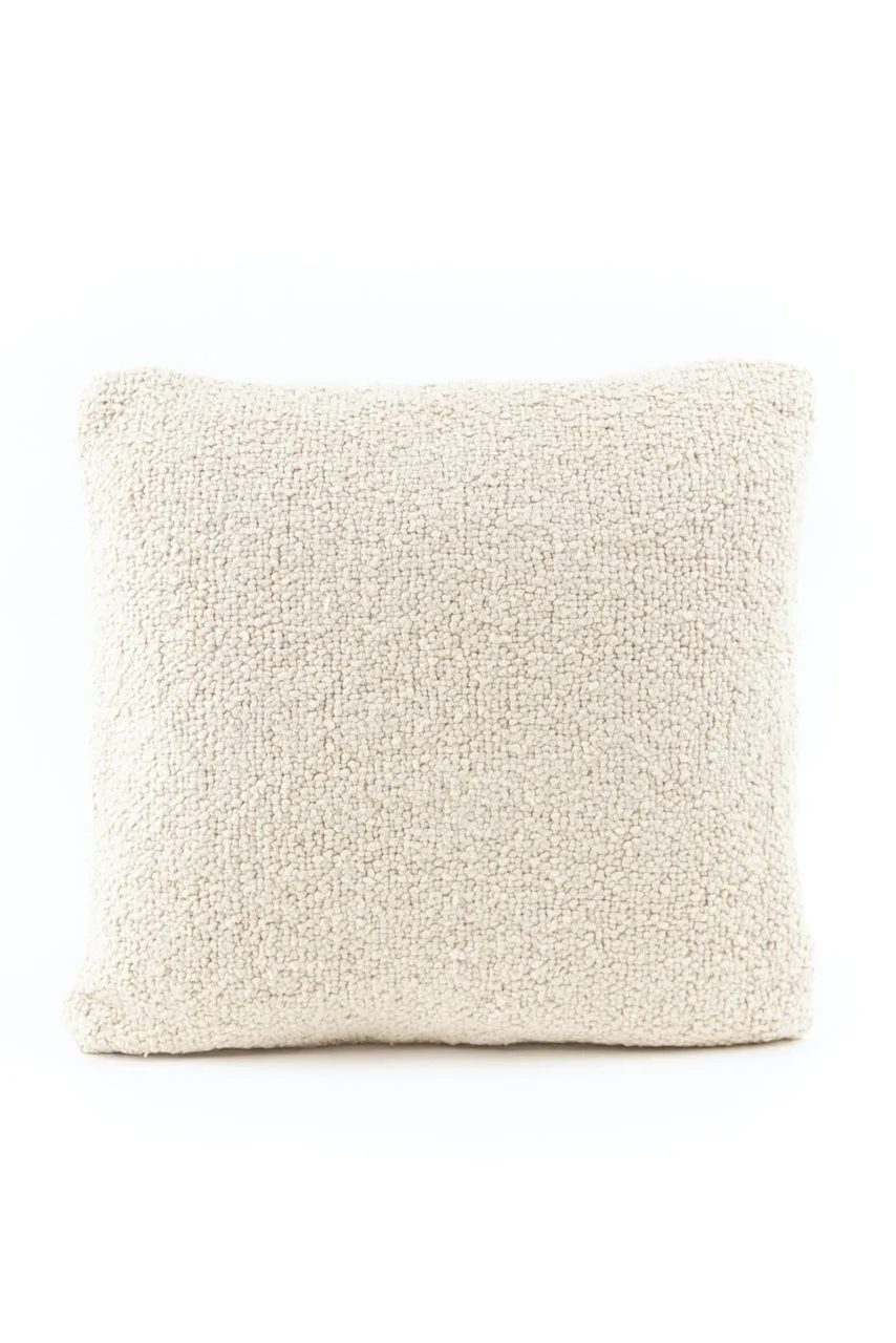 Coolidge Square Cream Boucle Pillow