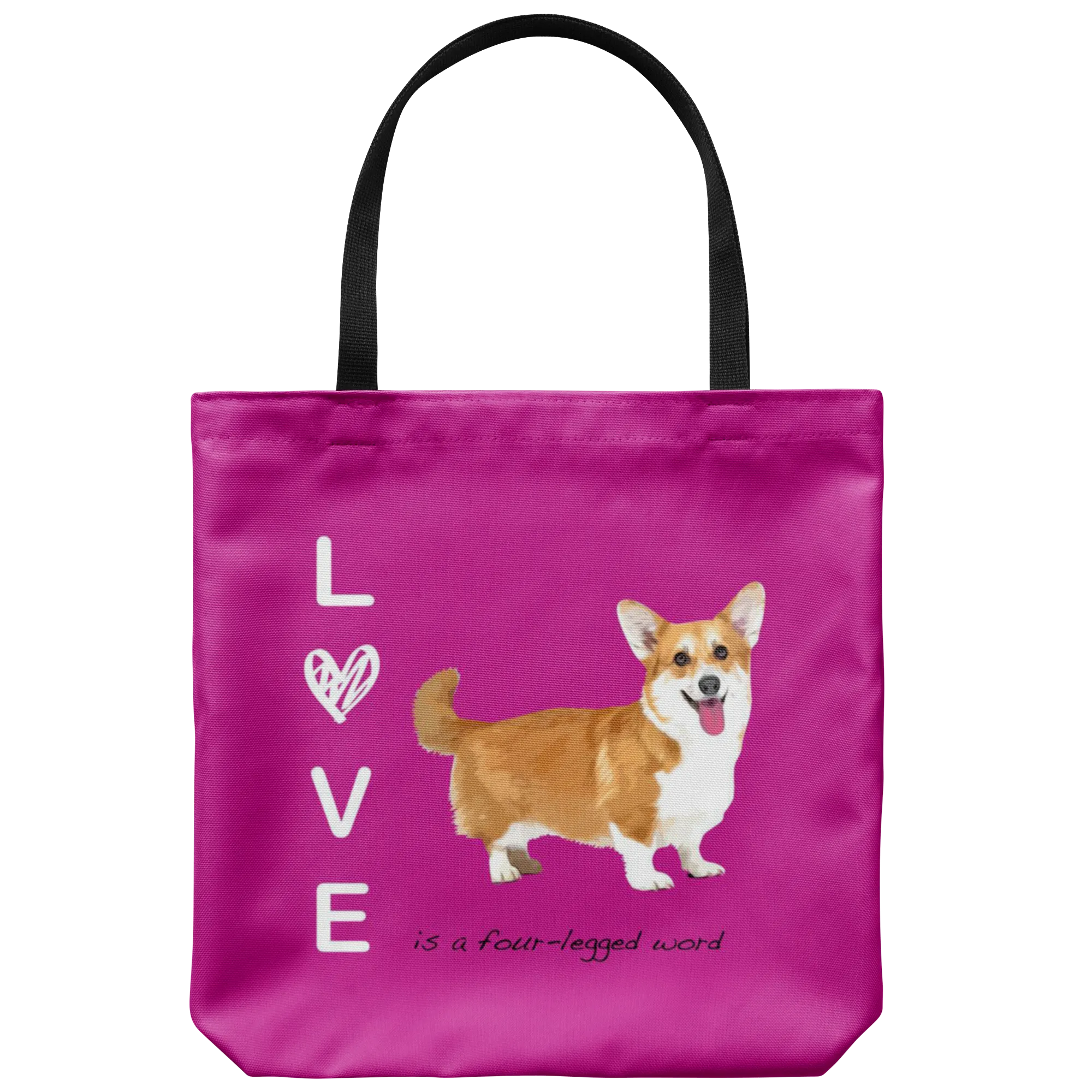 Custom - Love is a four-legged word - Tote Bag