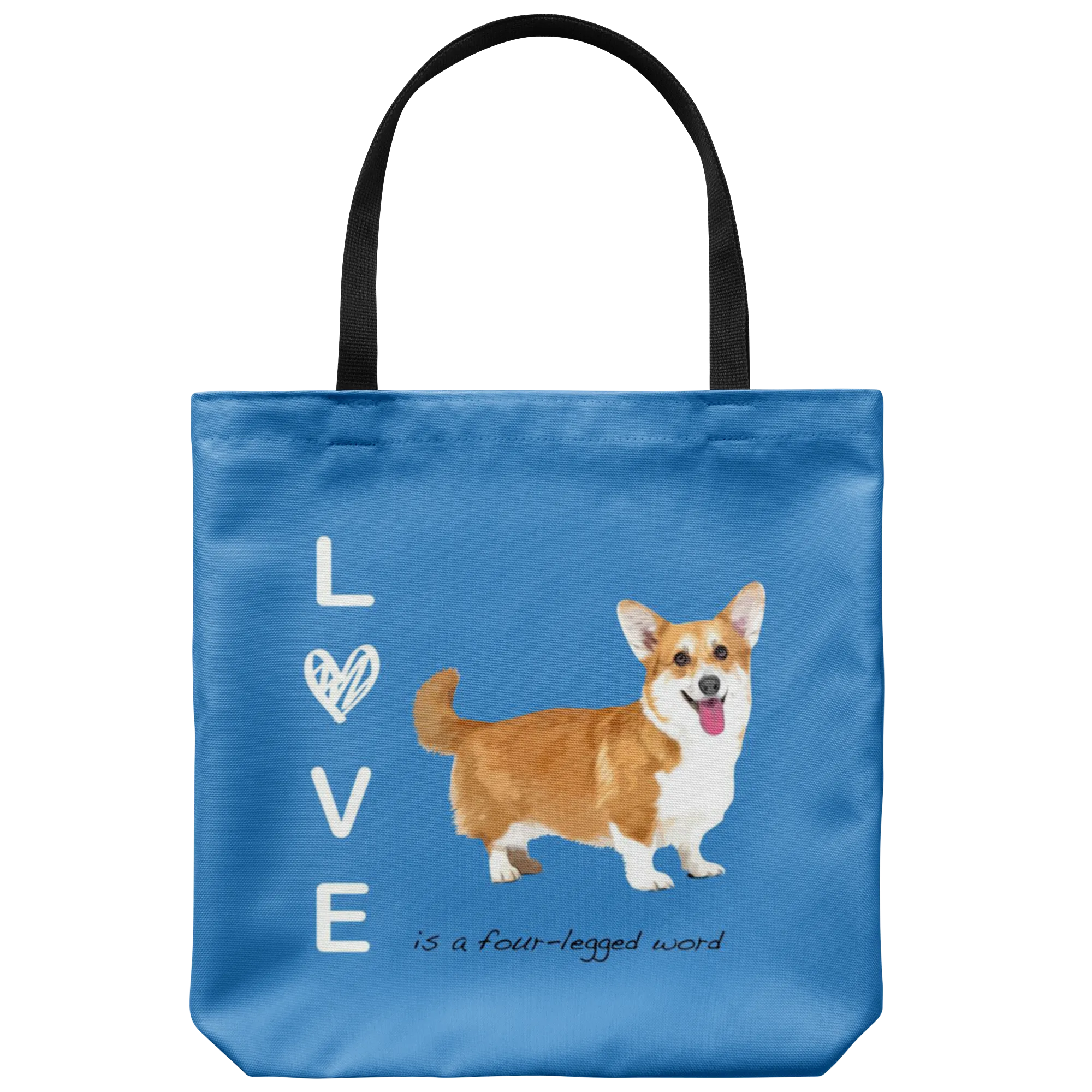 Custom - Love is a four-legged word - Tote Bag
