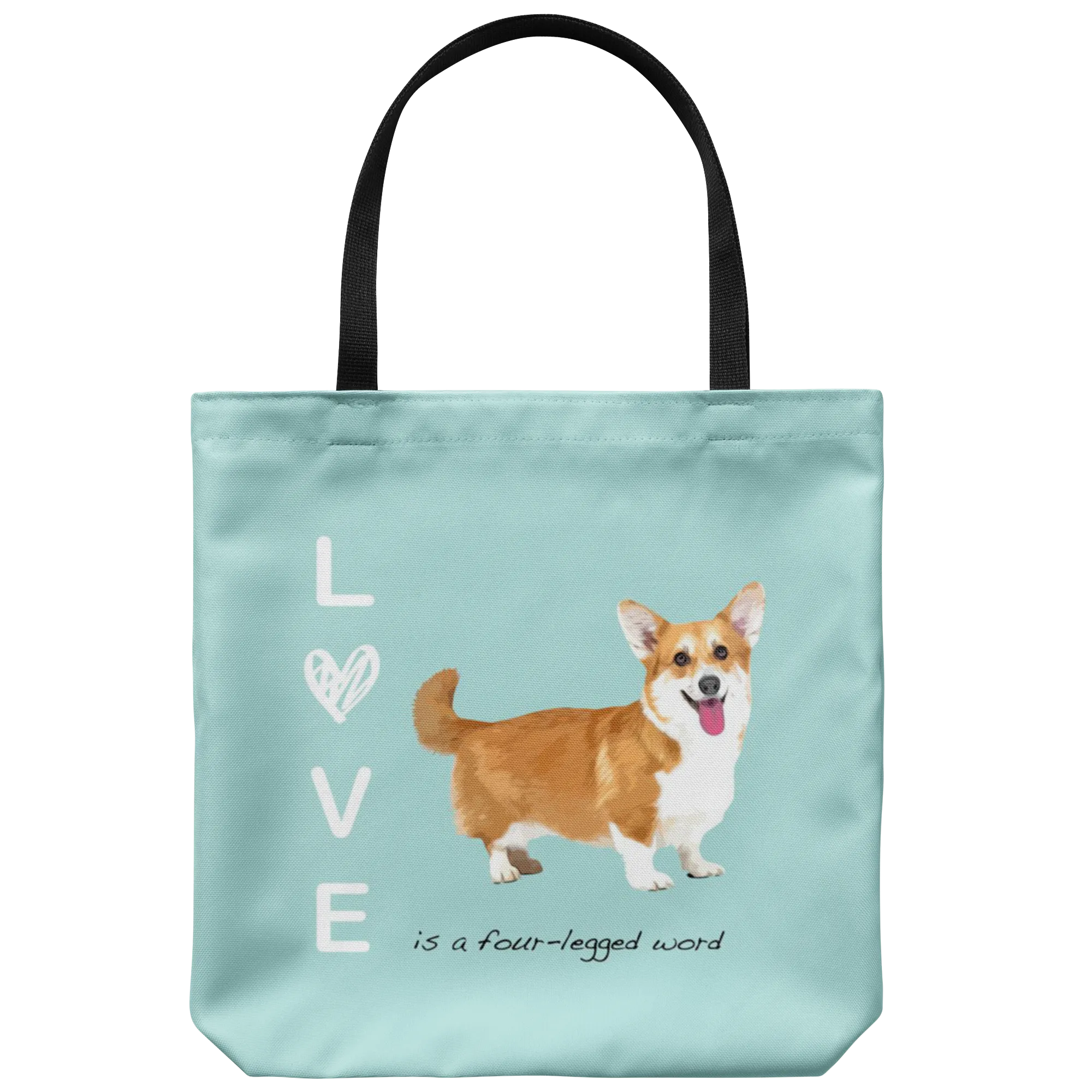 Custom - Love is a four-legged word - Tote Bag