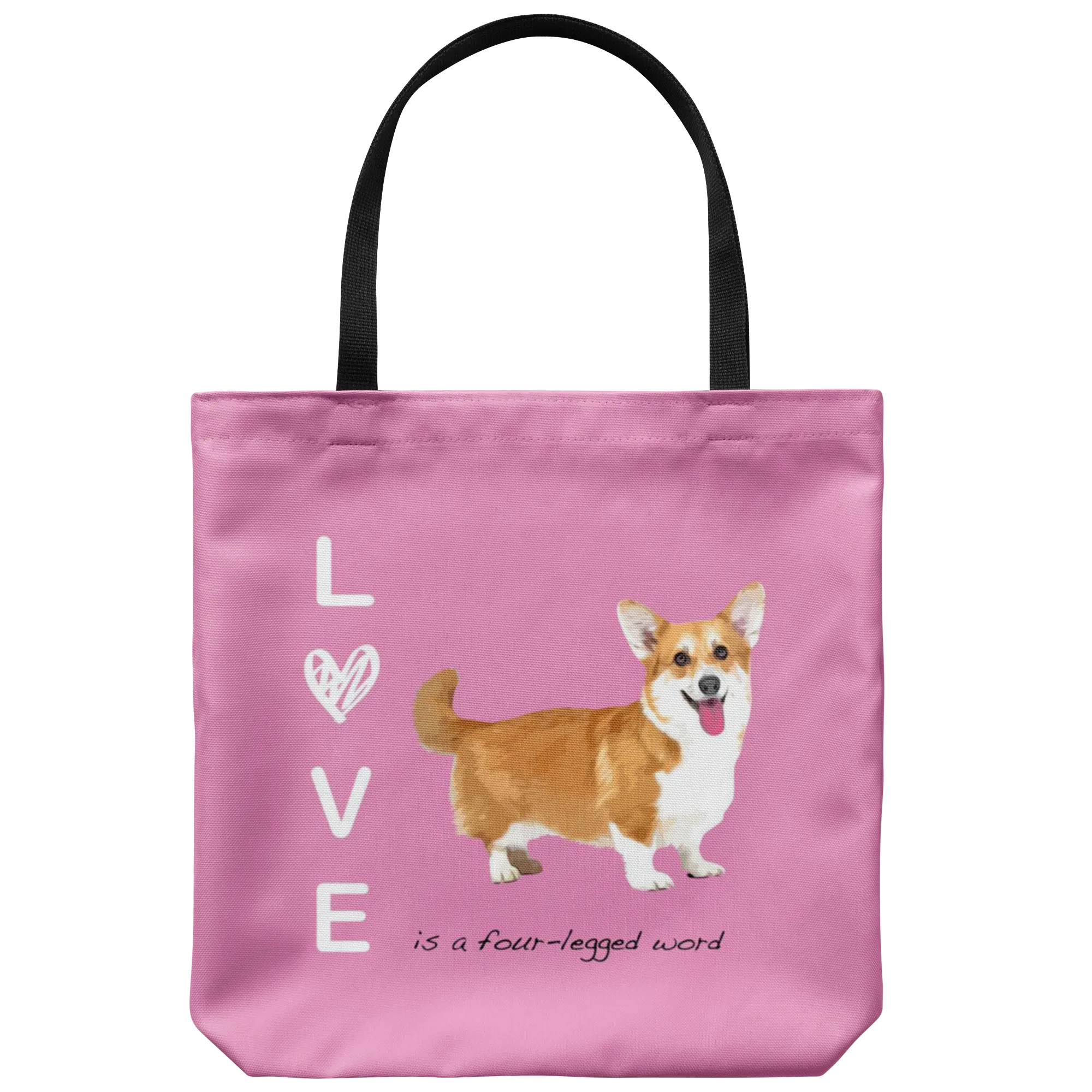 Custom - Love is a four-legged word - Tote Bag