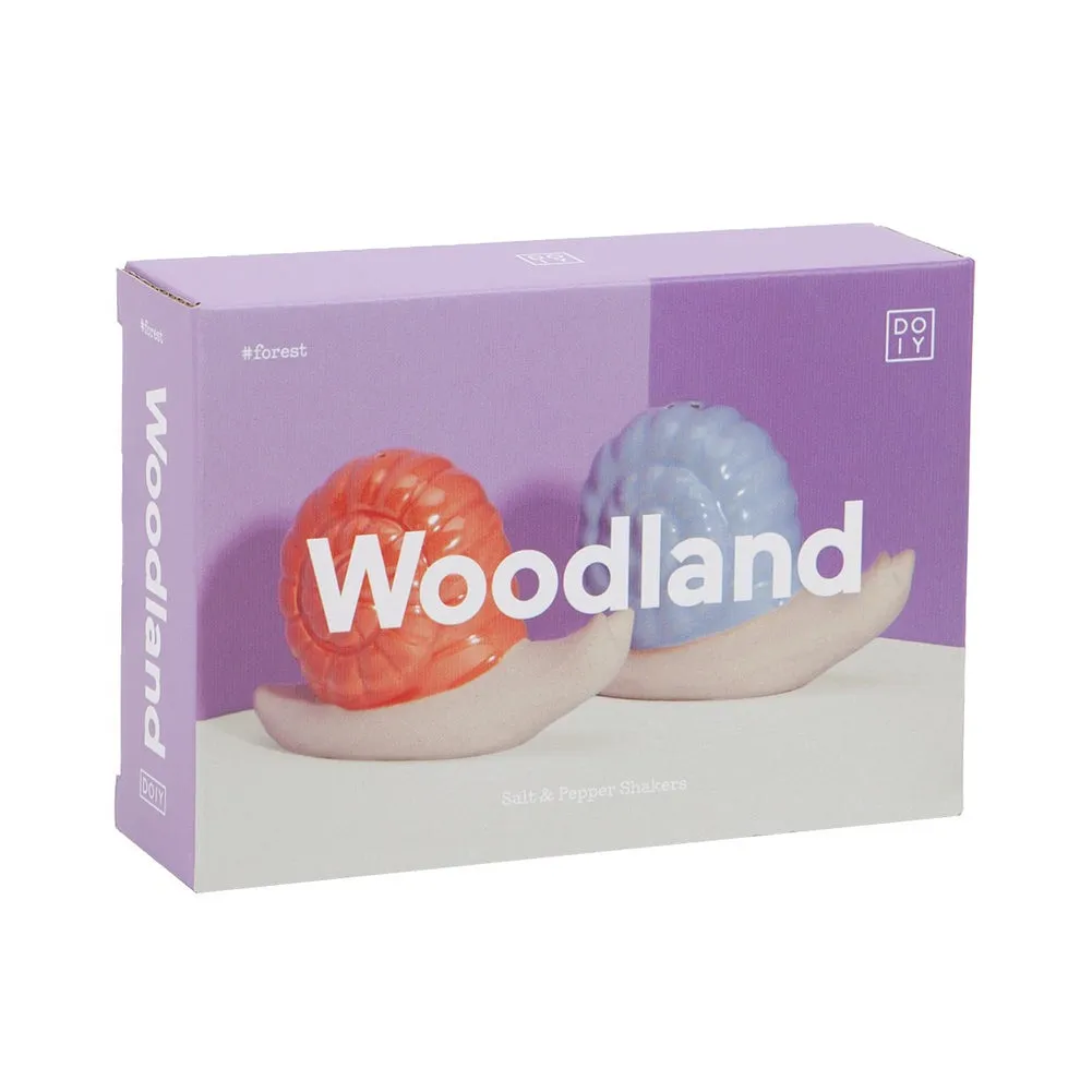 Doiy: Woodland Salt & Pepper Snail Lilac Orange