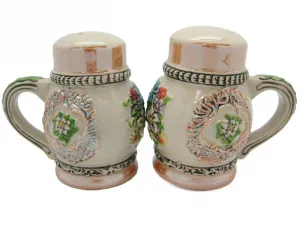 Engraved Beer Stein: Flowers Salt And Pepper Set