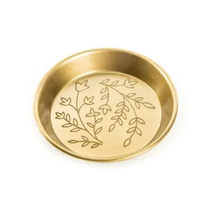 Etched Floral Dish