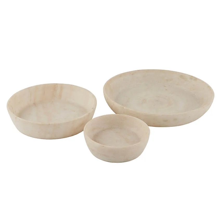Fluted Marble Bowl - Three Sizes