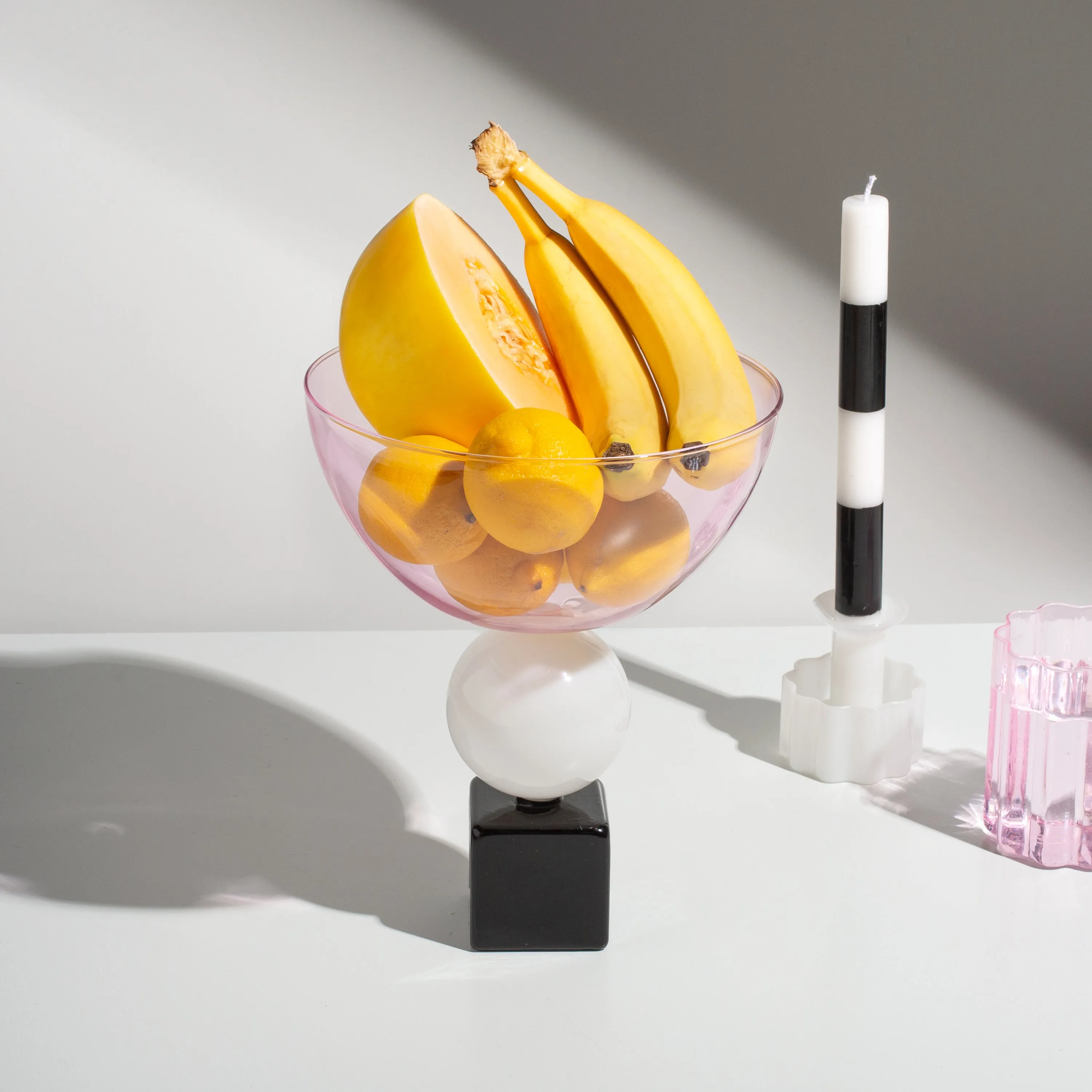 Geo Bowl - Pink White Black