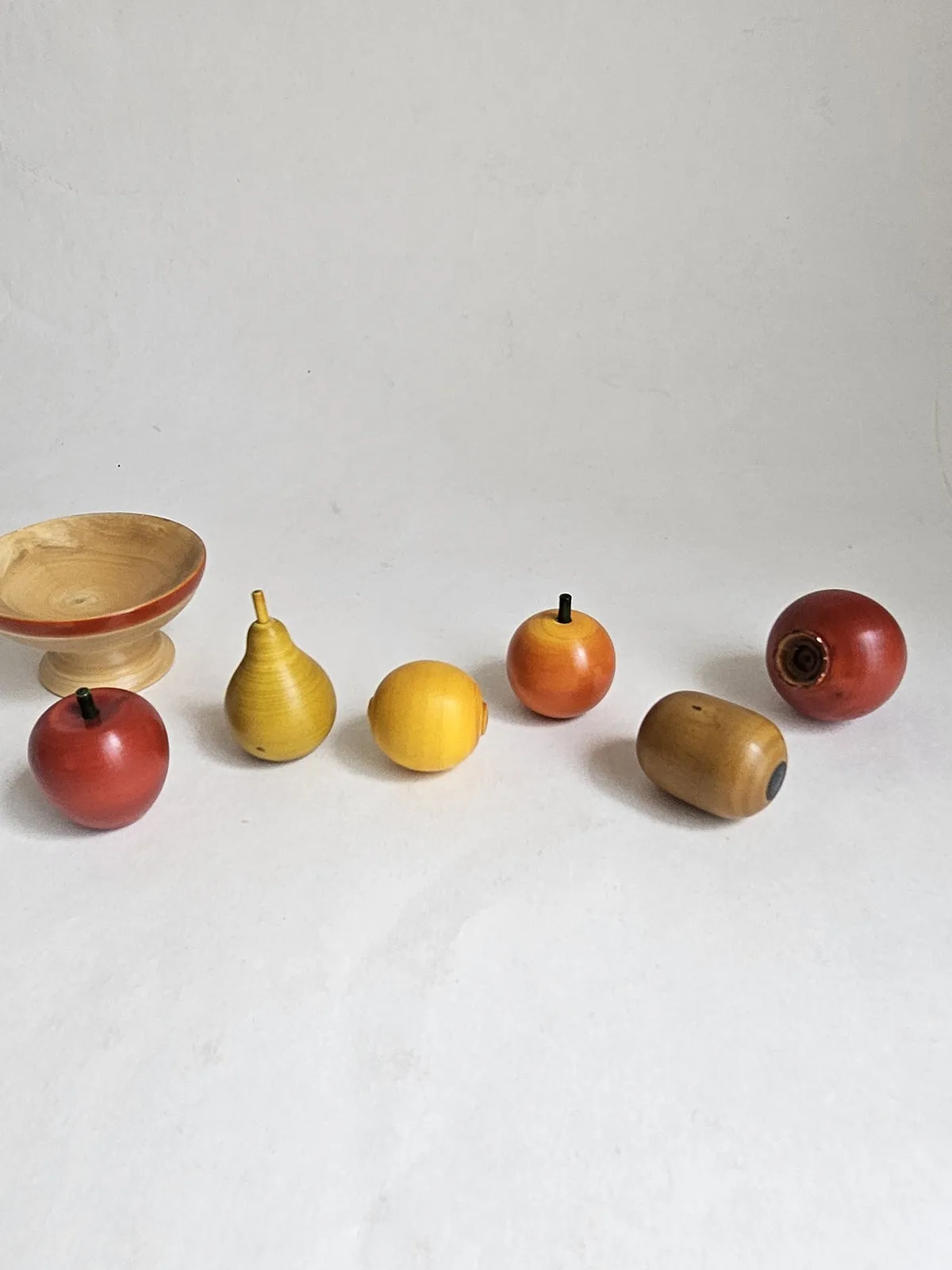 Handcrafted Wooden Miniature Fruit Set