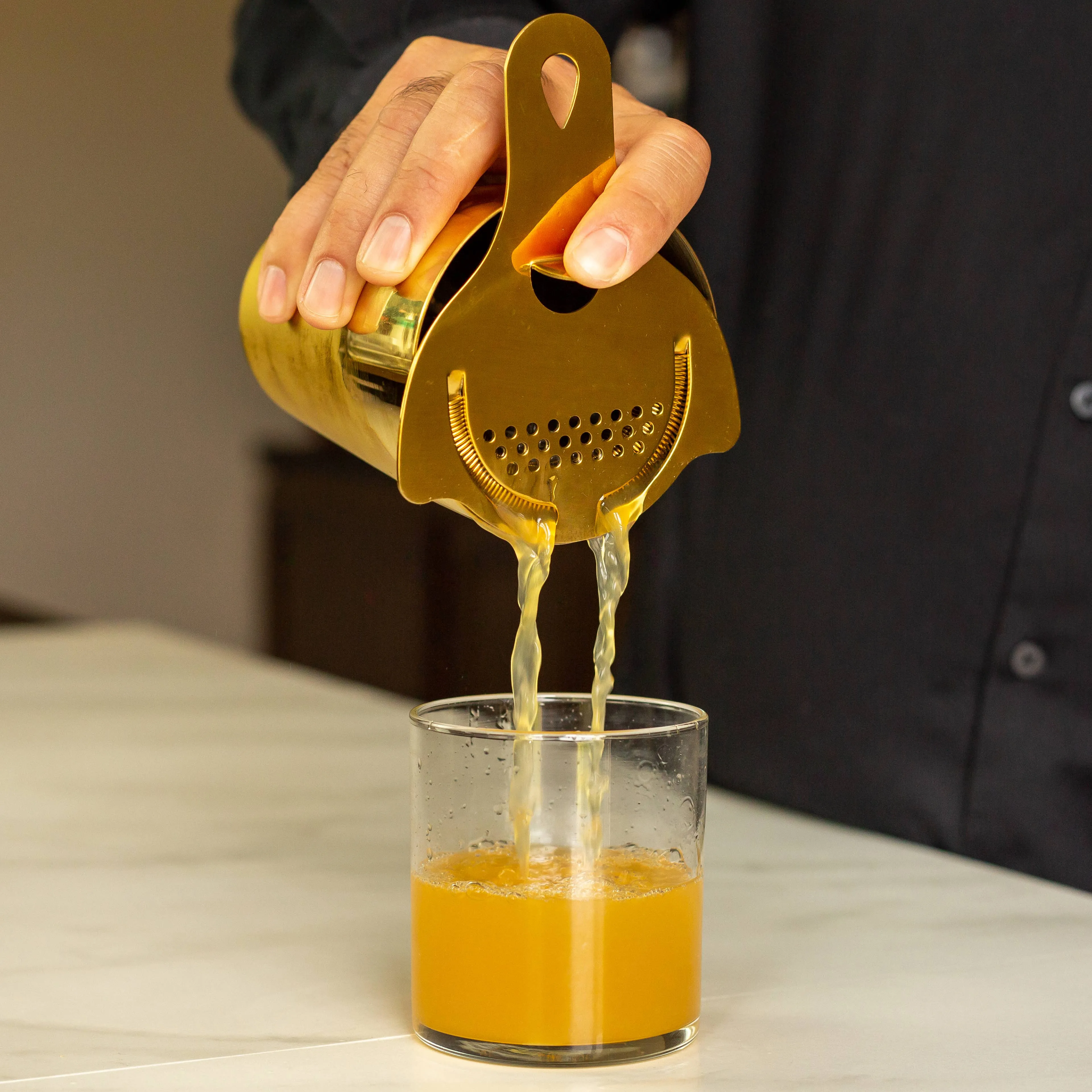 Hawthorne Strainer Gold