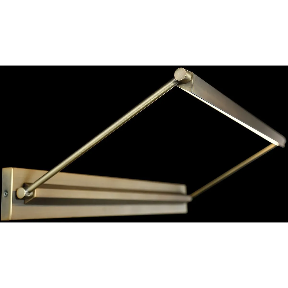 Hudson 34 in. Rotating LED Picture Light 3000K Aged Brass Finish