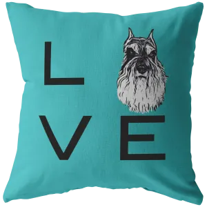 Miniature Schnauzer - LOVE Pillow