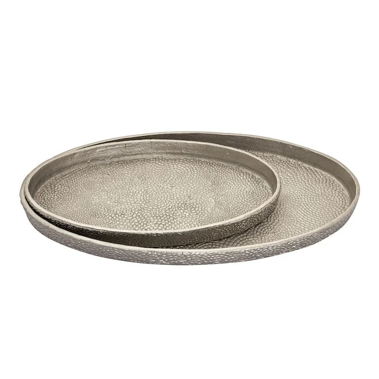 Oval Pebble Trays - Set of 2