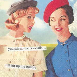 Paper Cocktail Napkin - Stir Trouble