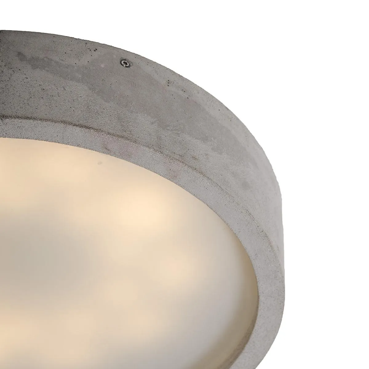 Plan Concrete Round Ceiling Lamps