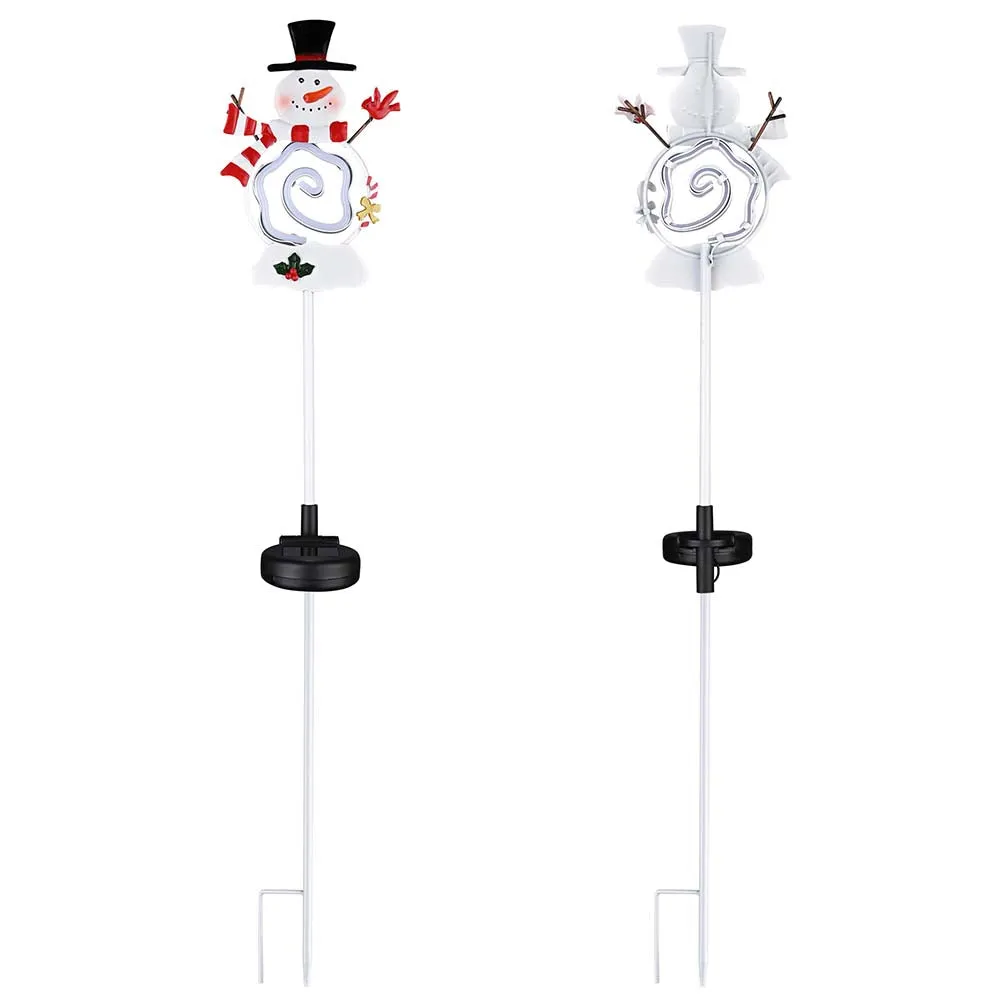 Solar Christmas Pathway Lights with Stake (Santa Snowman Optional)