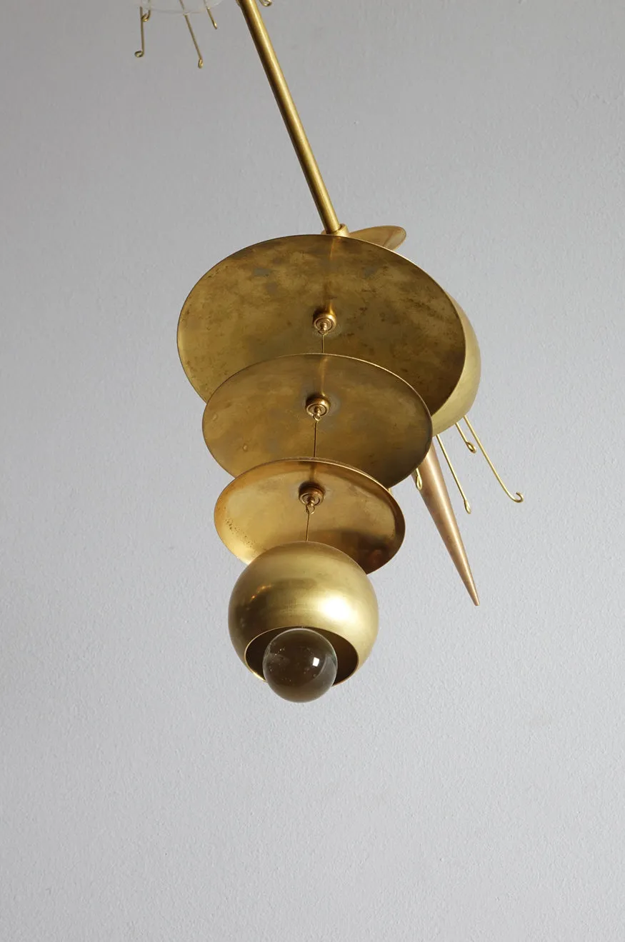The Fleurish Major Chandelier Brass