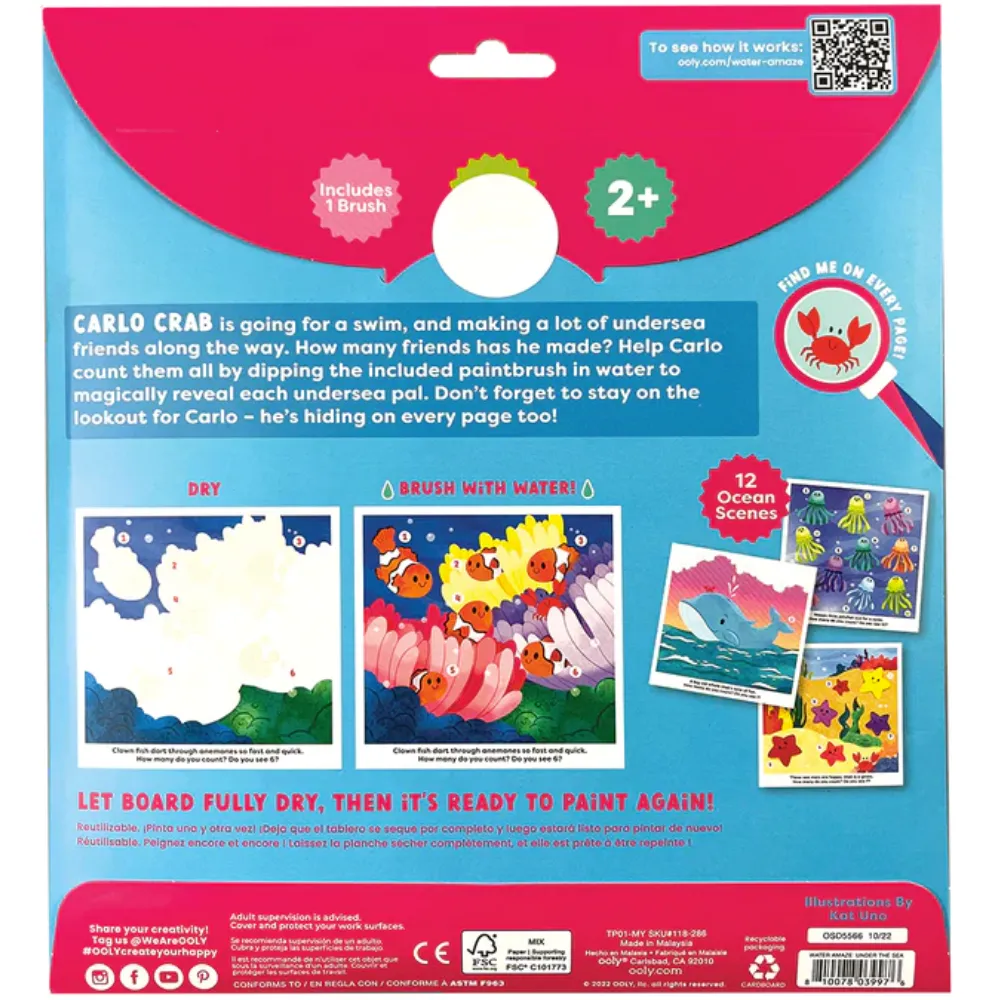 Water Amaze Water Reveal Boards - Under the Sea