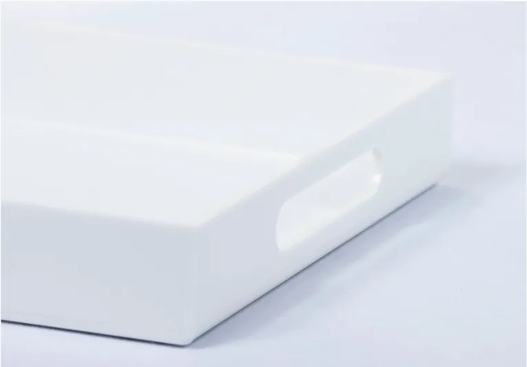 White Acrylic Serving Tray